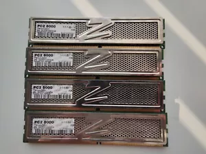 8GB 1000 Mhz DDR 2 - Rare OCZ Platinum - PC2-8000 Retro DDR2 Ultra fast Memory - Picture 1 of 2