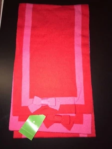 Kate Spade New York Women's Bow Belle Scarf Red / Pink (601) One Size PSRU0520  - Picture 1 of 3