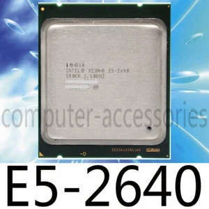 Intel Xeon E5-2640 2.50GHz Six Core 15MB 95W LGA2011 CPU Processor - Picture 1 of 1
