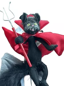 2010 ANNALEE DOLL W/ TAG 4" HALLOWEEN DEVIL KITTY Pitchfork 75th Anniversary NWT - Picture 1 of 2