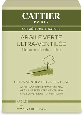 Cattier Ultra-Ventilated Combination to Oily Skin Green Clay Mask Powder 250g - Image 1 of 4