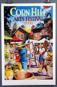 Corn Hill Arts Festival Rochester NY 2000 Poster Print Nick Angello - Picture 1 of 1
