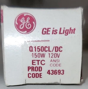 NEU GE Quartzline 43693 etc Q150CL/DC 120V 150 Watt Speziallampe - Bild 1 von 7