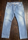 VTG 90s Levis blue denim 518 straight leg zip fly red label Men Jeans 36” Waist