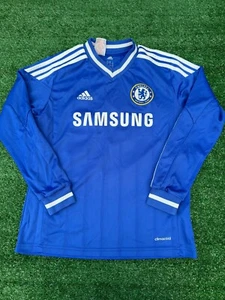 Chelsea FC 2013-14 Home T-Shirt Adidas Kit | Child Boys 12 Years Football Top 21 - Picture 1 of 10