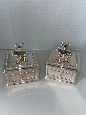 Cajas de recuerdo de dientes de hadas First Curl inicial grabada “A” cosas recordadas Foto 1 de 4