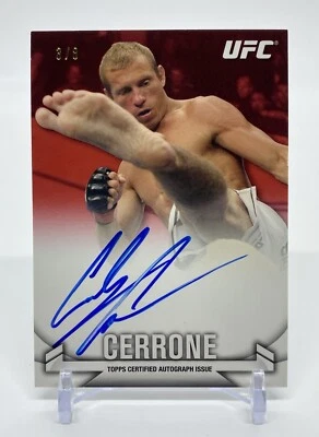 Donald Cerrone 2013 Topps UFC Knockout Autograph Red Ruby 3/8 Auto Card SSP Rare - Image 1 of 3