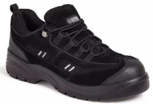 Apache AP302SM Black Leather Safety Work Trainer Steel Toe Cap - Size 10 - Picture 1 of 1