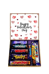 💕 Valentines Day Gift For Him Her Chocolate Present Cadbury’s Hamper Sweet Box - Picture 1 of 5