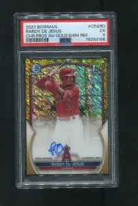 Bowman 2023 cromo Randy de Jesus 1er en tarjeta refractor automático dorado brillante/50 - Imagen 1 de 2