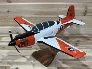 Hand Crafted Mahogany Wood T-34 Navy 18” Table Top Model NEW Damaged - Picture 1 of 21