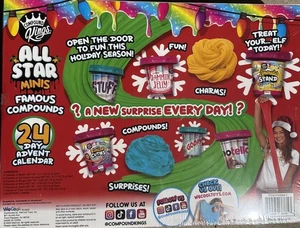 Slime Compound Kings 2024 Calendario de Adviento de Vacaciones 12 Piezas NUEVO - SELLADO - CAJA-4 - Imagen 1 de 2