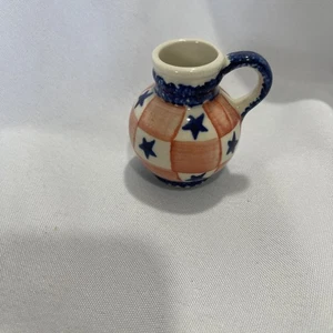 Mini jarrón de cerámica con tema patriótico  - Imagen 1 de 7