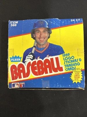 Caja de cera para violonchelo de béisbol Fleer 1989 24 paquetes Ken Griffey Jr RC Billy Ripken FF *2 Foto 1 de 4