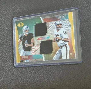 2017 Panini #LD-16 Derek Carr / Jim Plunkett Legacies Jersey Card 067/100 - Picture 1 of 2