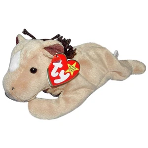 Ty Beanie Baby Derby melena gruesa con estrella - MWMT (el caballo) - Imagen 1 de 1