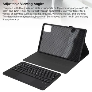 Harte Tablet-Hülle Mit Abnehmbarem Kabellosem -Tastatur-Stifthalter - Bild 1 von 22