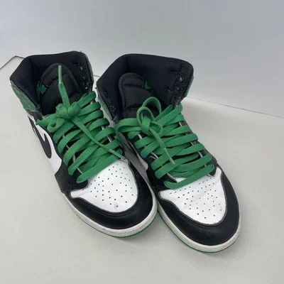 Nike Air Jordan 1 High OG GS Lucky Green/Black/White Kids 5Y FD1437-031 - Image 1 of 4