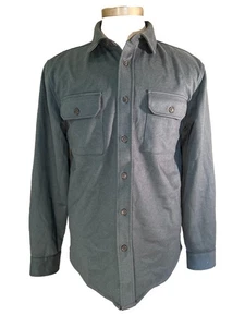 BYLT Basics Shirt Mens Medium Sage Green Bi Coastal Overshirt Shacket Flannel - Picture 1 of 13
