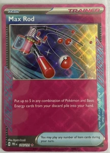 Max Rod 116/131 - Ace Spec - Prismatic Evolutions - Pokemon TCG Card - Bild 1 von 1
