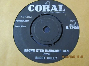 BUDDY HOLLY-BROWN EYED HANDSOME MAN-CORAL TRI - Picture 1 of 2