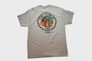 U.S. Fishing Co. Mens The Sunk'n Can Beer Can Crab Funny Graphic Shirt New S-3XL - Picture 1 of 5