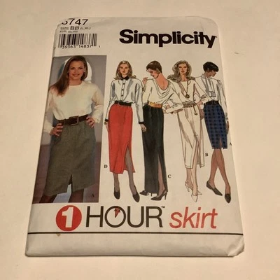 Simplicity 8747 Sewing Pattern One Hour Skirt Misses Size L-XL NEW UNCUT - Image 1 of 4