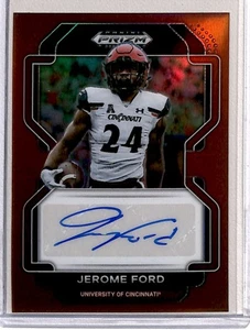 2022 Autograph Red Prizm Jerome Ford RC Auto 127/199 Cleveland Browns #127 - Picture 1 of 2