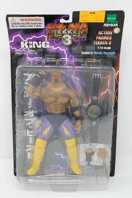 NOVO BONECO DE AÇÃO SELADO TEKKEN 3 KING 2000 ÉPOCA RARA escala 1/10 Hayashi - Imagem 1 de 4