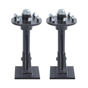 2pcs 6 Lug Shipping Container Wheels With Hub 6x5.5 For 20ft & 40ft container - Picture 1 of 13