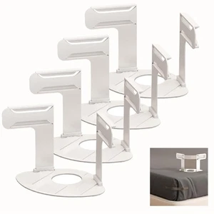 Lock Sheet Holders Set - 4 Pack Bed Sheet Holders Secure Bed Sheets Firm&Tigh... - Picture 1 of 6
