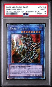 YU-GI-OH! RA03-QUARTER CENTURY BONANZA EN126 DARK PALADIN EDITION QCR PSA 9 - Picture 1 of 1