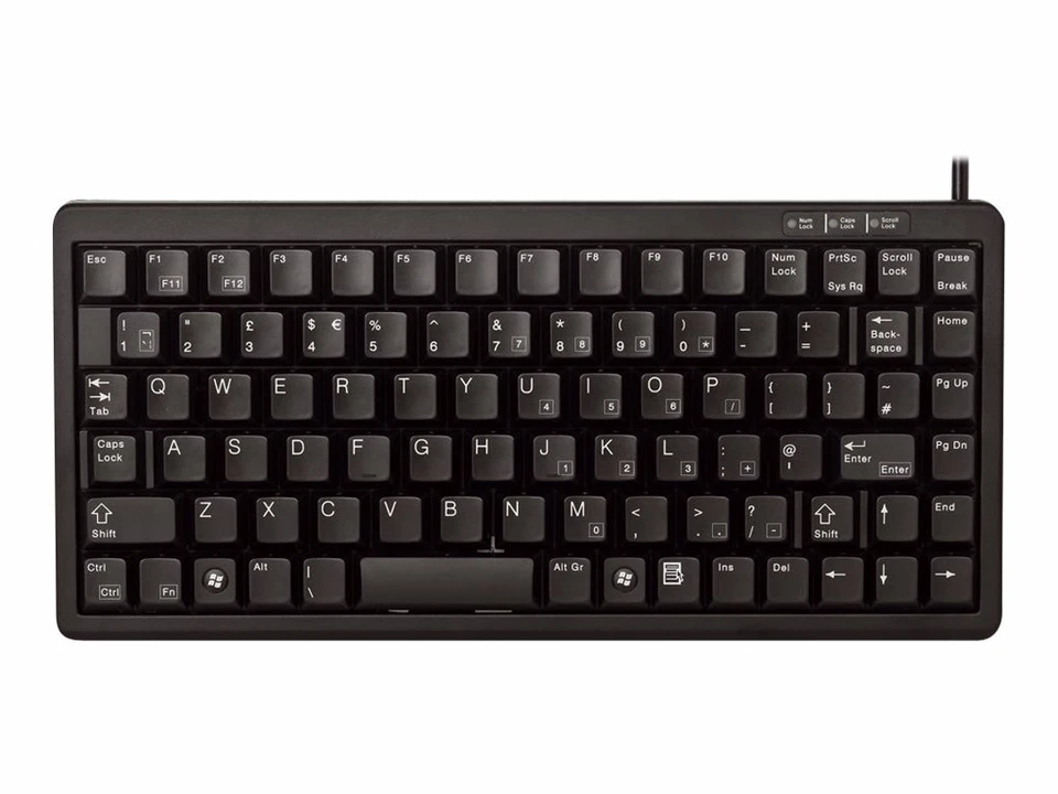 G84-4100LCMDE-2 Cherry Compact-Keyboard G84-4100 Tastatur PS/2, USB ~D~ - Bild 1 von 1