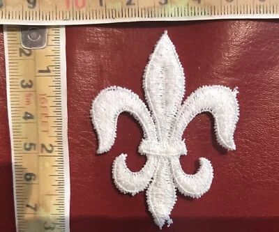 Lot of 36 fleur-de-lis Embroidered Patches - Clearance Pricing- $14.95 - Image 1 of 2