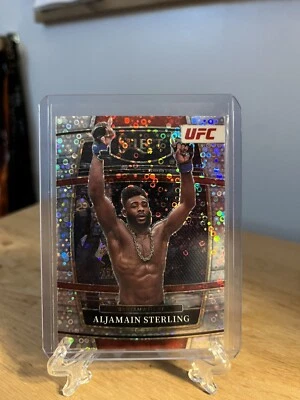 2022 Panini Select UFC - Aljamain Sterling Silver Disco Prizm #57 Bantamweight - Image 1 of 4