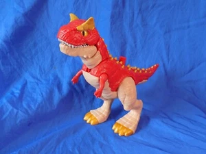 Fisher Price Imaginext Jurassic World roter Carnotaurus Dinosaurier Spielzeug Mattel 2018 - Bild 1 von 5
