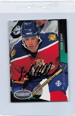 1993/94 Parkhurst #76 Jody Hull Panthers Signed Auto *J7417 - Image 1 of 2