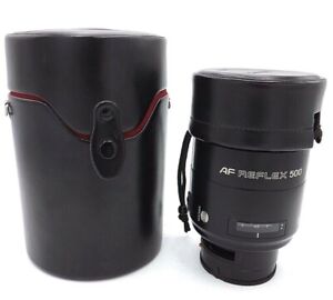 MINOLTA AF REFLEX 500MM F8 LENS  **DOES NOT FOCUS** for parts or none working