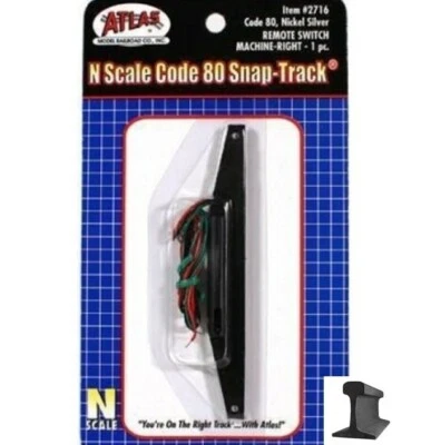 Atlas N Scale ~ New 2025 ~ Electric Remote Turnout Switch Machine ~ Right ~ 2716 - Image 1 of 2