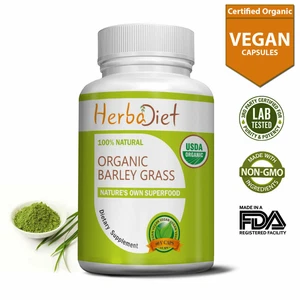Bio Gerstengras 400mg Veg Kapseln Vulgare Hordeum Grün Superfood - Bild 1 von 5