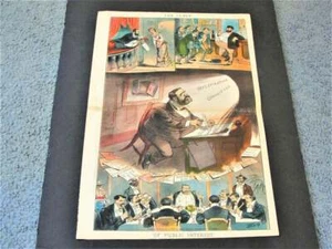 1881/82 Of Public Interest-Political Magazine Judge Centerfold Colored Art. - Picture 1 of 7