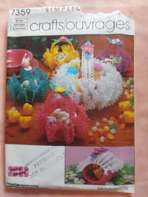 Simplicity 7359 Crochet Easter Decorations Pattern 1986 - Image 1 of 2