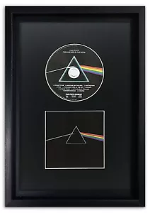 CD Black Frame with Black Mount Memorabilia Music Wall Art Display Album 14x9" - Picture 1 of 3