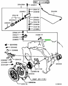 Shaft, Clutch Release Fork For: Mitsubishi Lancer Evo 4 5 6 7 8 9 CN9A CP9A CT9A - Picture 1 of 1