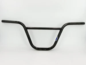 RARE! 1983 GT Santa Ana Black Chrome BMX Old School Handlebars Not Knurled - Picture 1 of 10