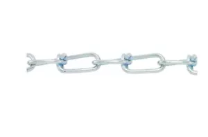 #1/0 x 100' Double Loop Chain Bright ZINC - Picture 1 of 1