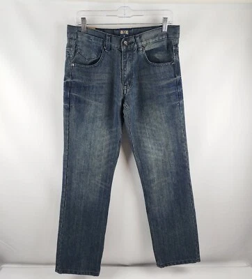 F.U.S.A.I. Jeans Para Hombre 32x31 Azul Informal Streetwear Y2K 00s Bolsillos Cómodos Foto 1 de 4