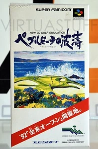New 3d Golf Simulation, Pebble Beach No Hato, Super Famicom, SFC Japan Market !! - Picture 1 of 7