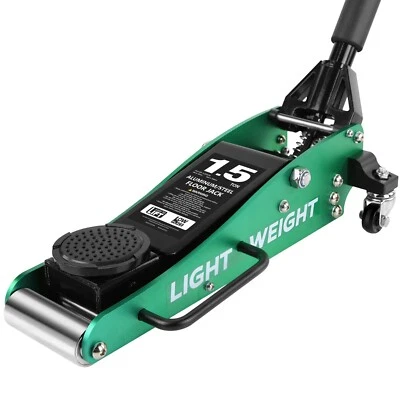 Floor Jack 1.5 Ton Hydraulic Low Profile Aluminum and Steel Car Jack Dual Pump - Image 1 of 4
