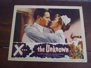 X the UNKNOWN Orig. SCI-FI Lobby Card #1 - 1956 FINE Cond. - Picture 1 of 11